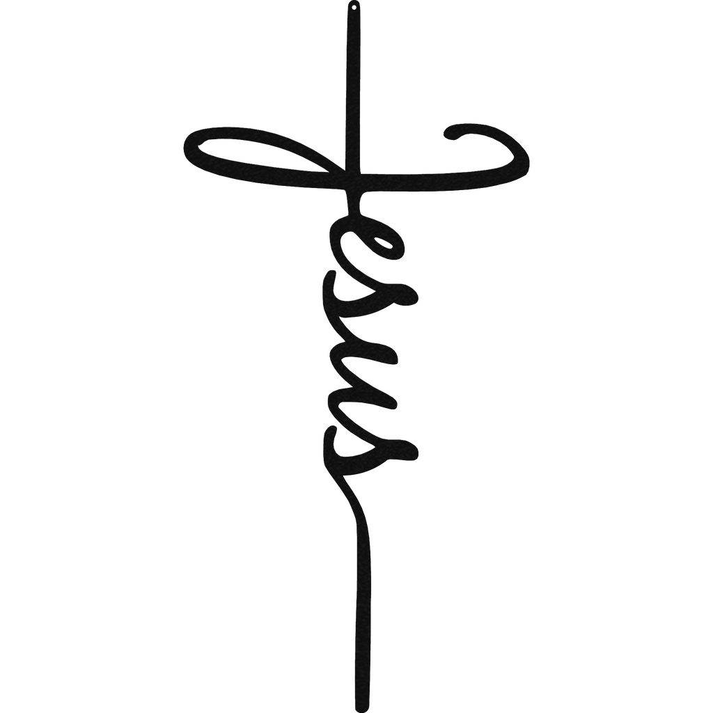 Malachite Home Decor Jesus Cross - Metal Wall Art