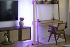 Pinwheel Home Decor White Maple / Color LED Hardwood LED Floor Lamp