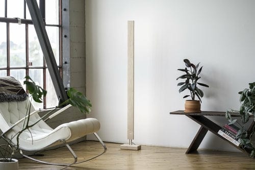 Pinwheel Home Decor White Maple / White LED Hardwood LED Floor Lamp