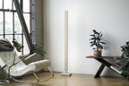 Pinwheel Home Decor White Maple / White LED Hardwood LED Floor Lamp