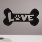 Canis Minor Home & Garden 12 x 6 Puppy Love Metal Sign
