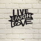 Canis Minor Home & Garden Live Laugh Love Wall Sign