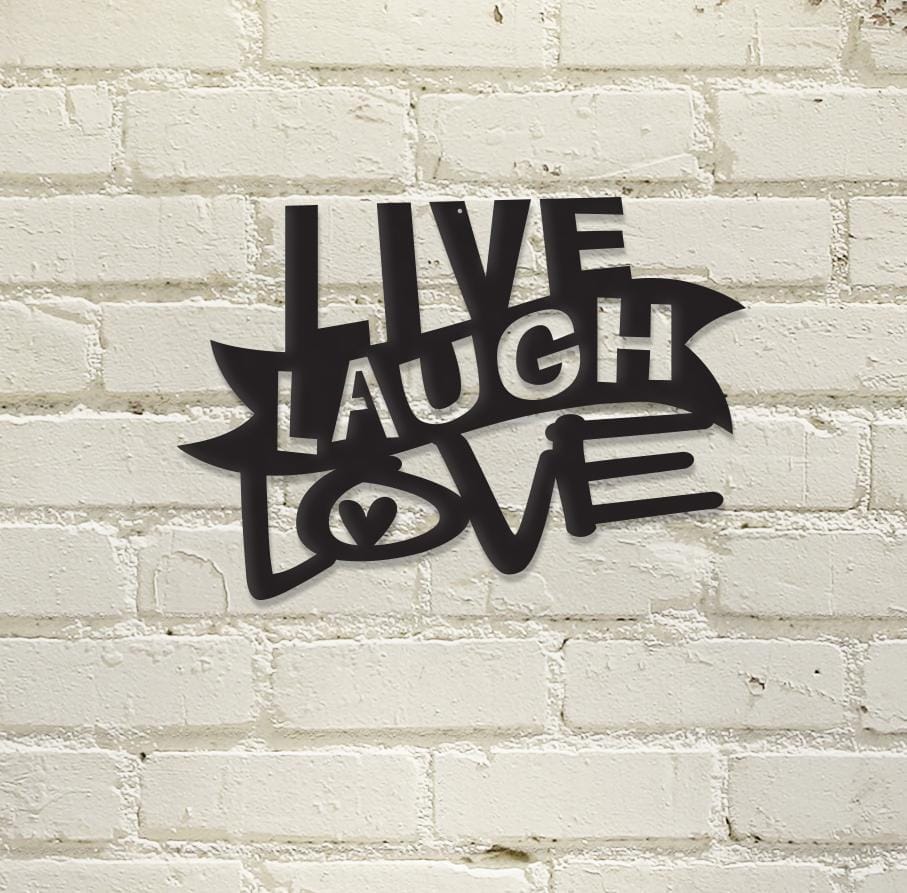 Canis Minor Home & Garden Live Laugh Love Wall Sign