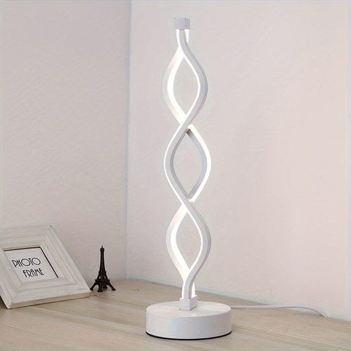 Champagne Apollo Home & Garden White Glossy Stylish LED Desk Lamp