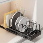 Champagne Apollo Kitchen Organization Black Metal Pull-Out Cabinet Organizer for Pots and Pans