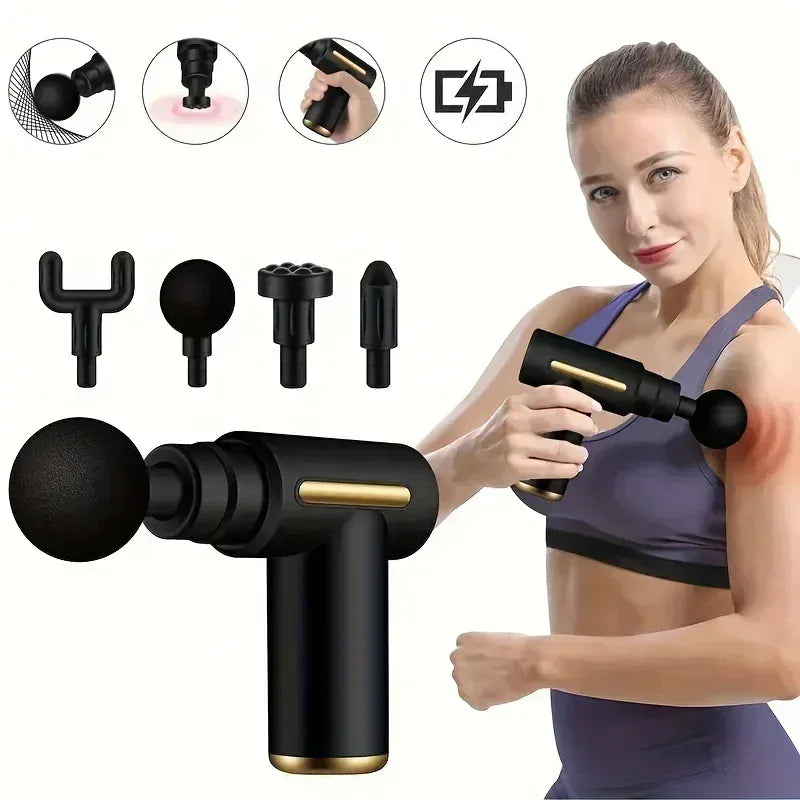 Mini USB Percussion Massage Gun | Deep Tissue Muscle Relief
