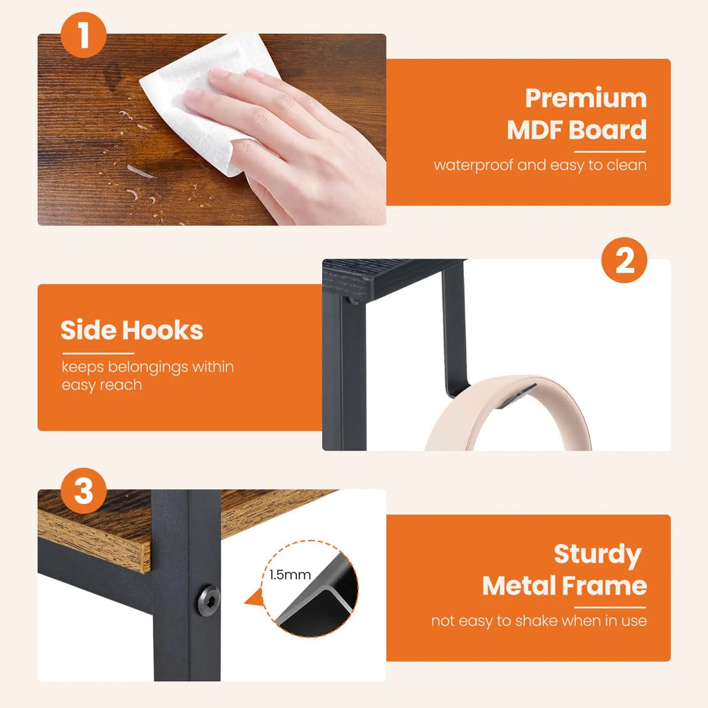 40&47-inch Computer Desk with 2 Drawers | Modern Work Table