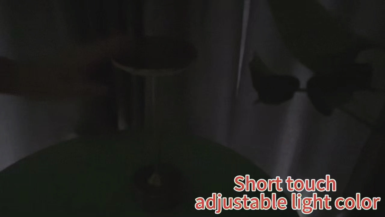 Vintage Metal LED Desk Lamp – Cordless, Touch Control, & Rechargeable Ambient Light