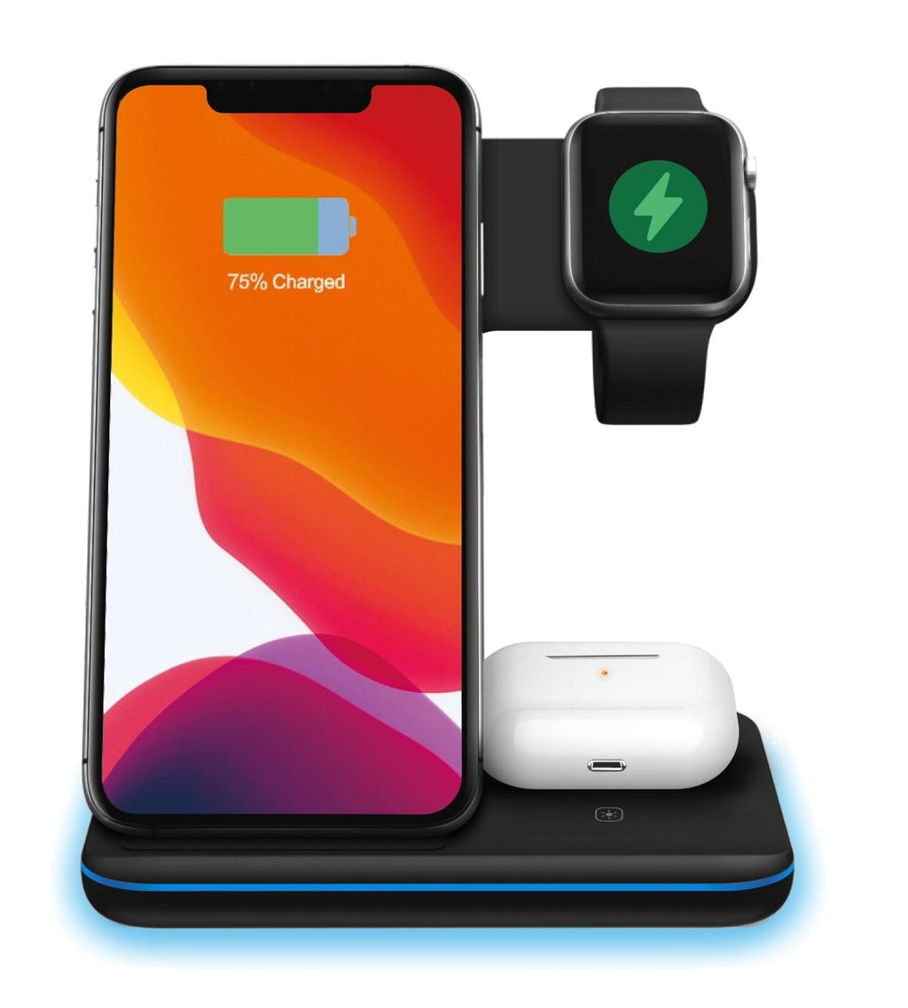 Wireless charging station for iPhone, Apple Watch, and AirPods