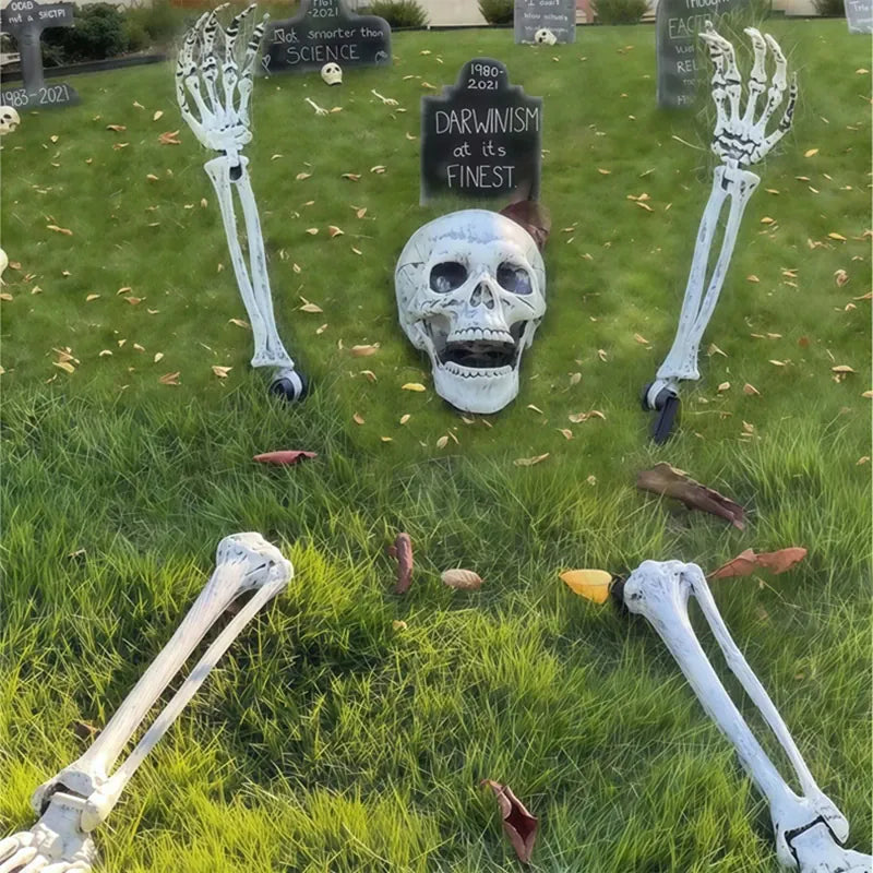 Realistic Groundbreaker Skeleton Yard Prop | Elevate Your Space