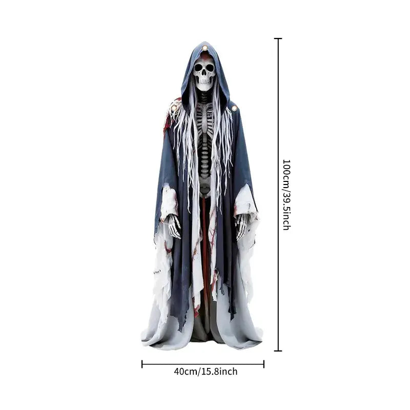 Skull Bride Halloween Backdrop | Haunted House Decor 