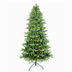 Sangria Beech Travel & Luggage 7.5ft Artificial Christmas Tree Prelit PE&PVC With Metal Stand,550