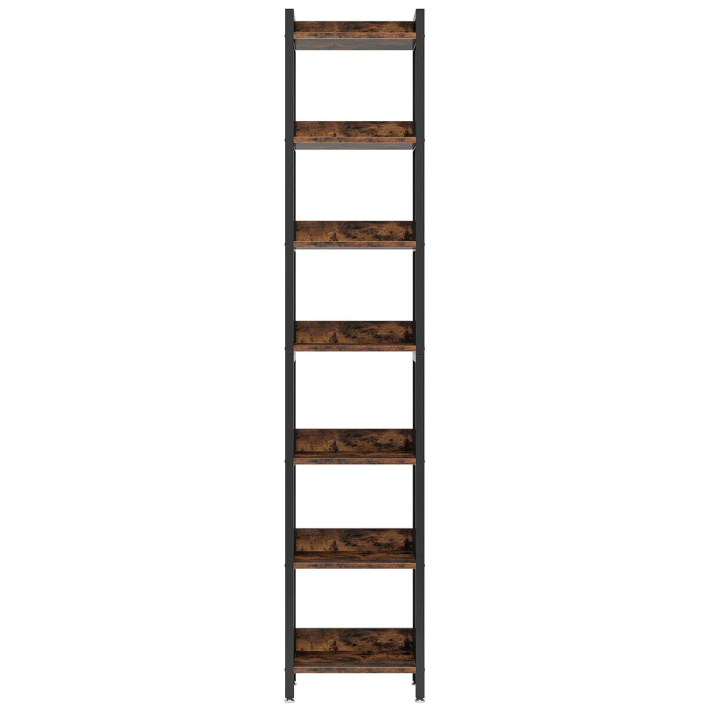 78.7" Tall Narrow Bookshelf | 7-Tier Skinny Bookcase | Tribesigns