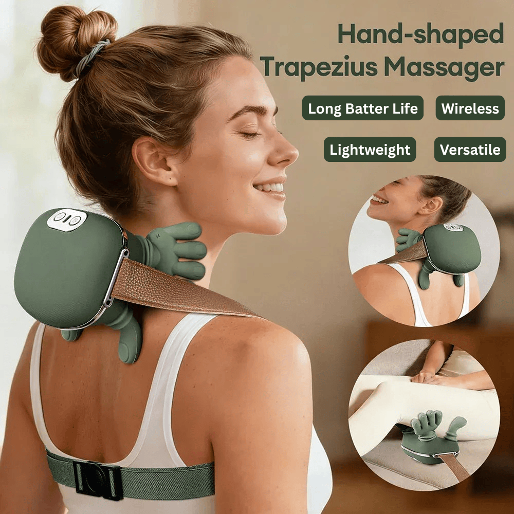 Wireless 4D Bionic Finger Neck & Shoulder Massager